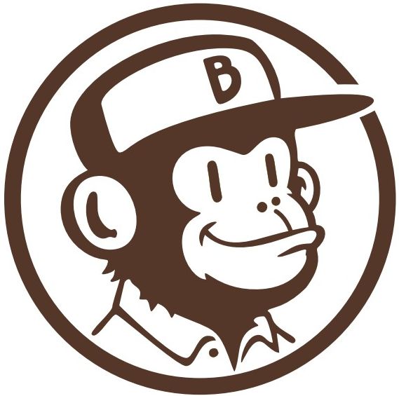Banana Window Cleaning monkey mascot logo